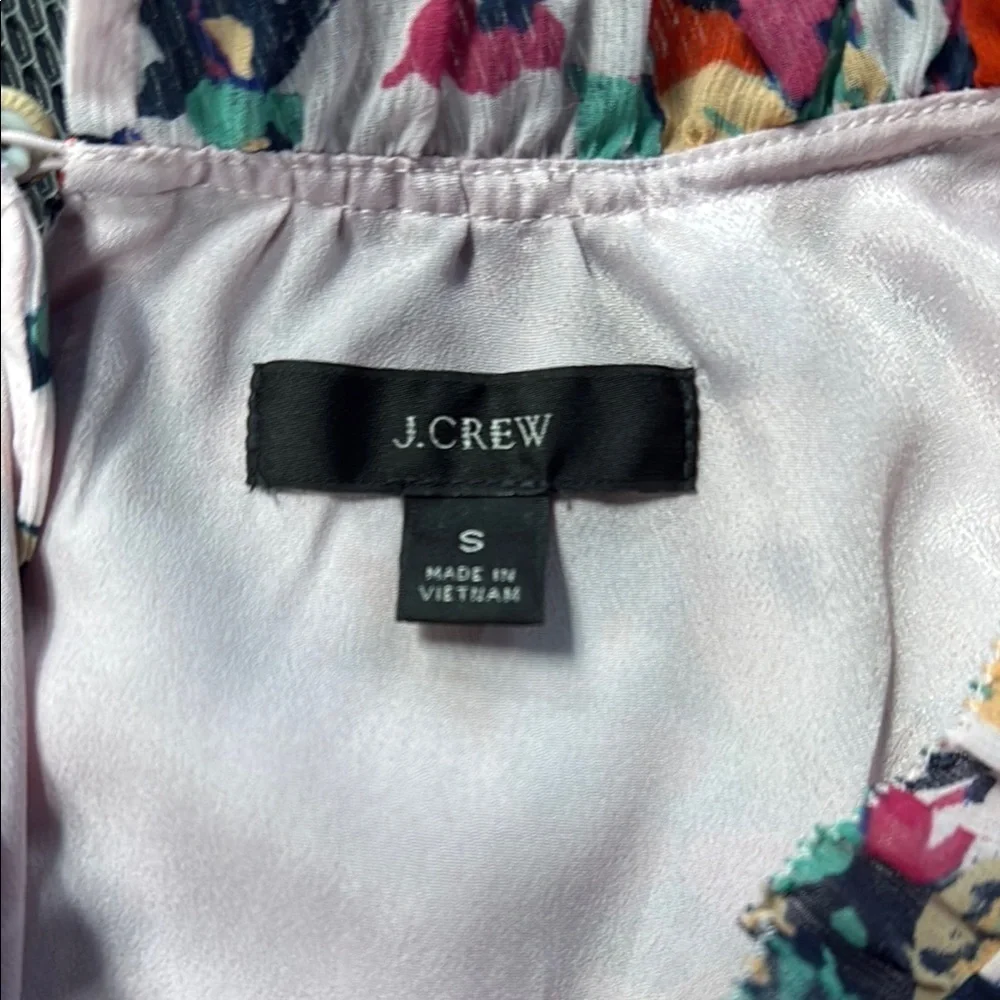 J.Crew Floral Multicolor Women's Top Size Small